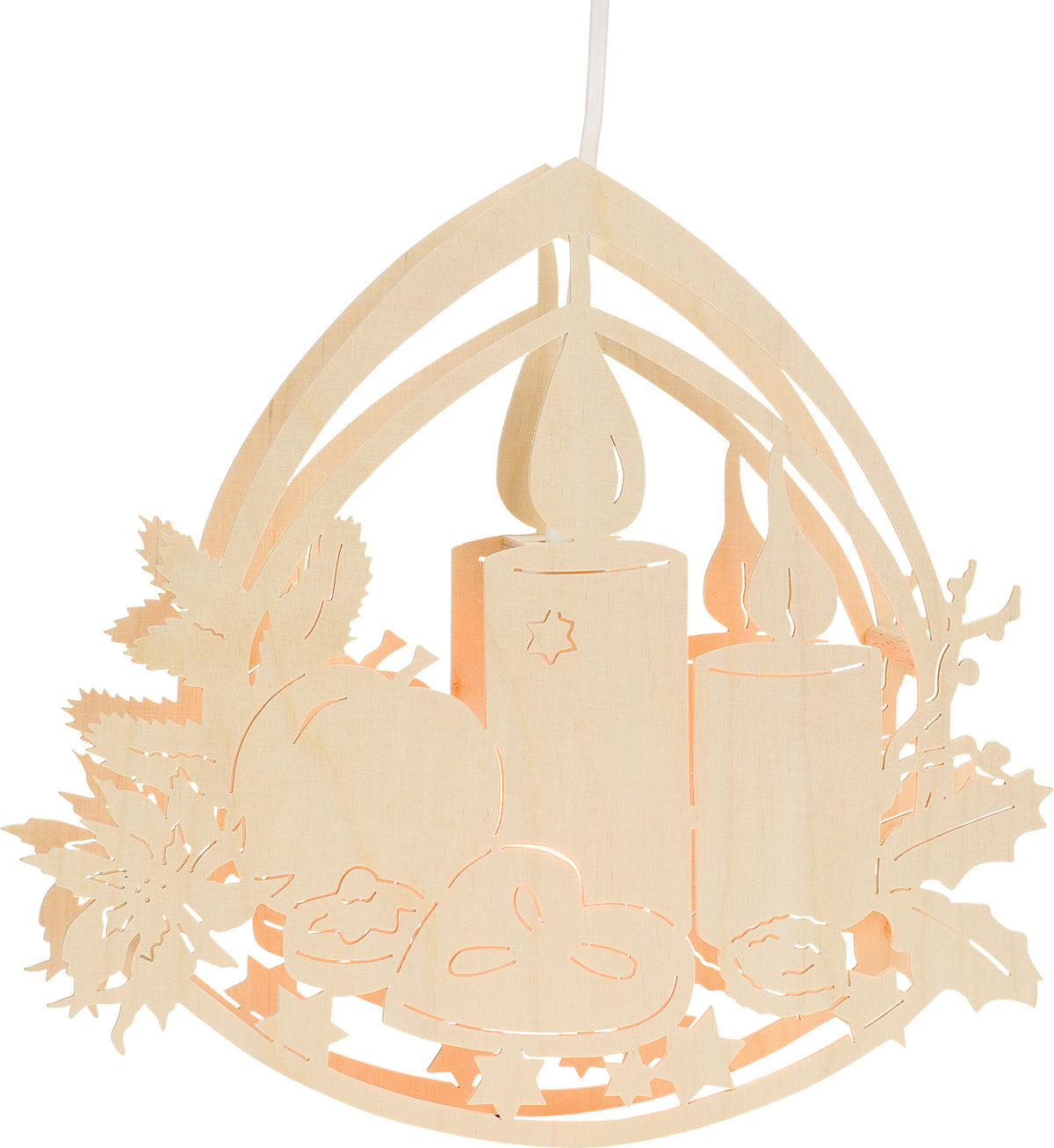 Fensterbild Adventsschale