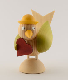 Vogel Frau mit Herz