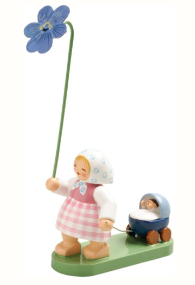 Mädchen mit Veilchen