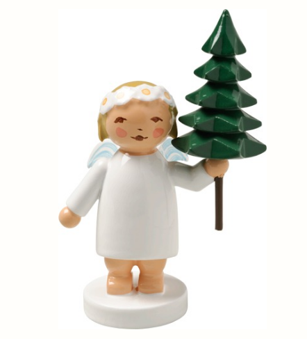 Margeritenengel mit Tannenbaum