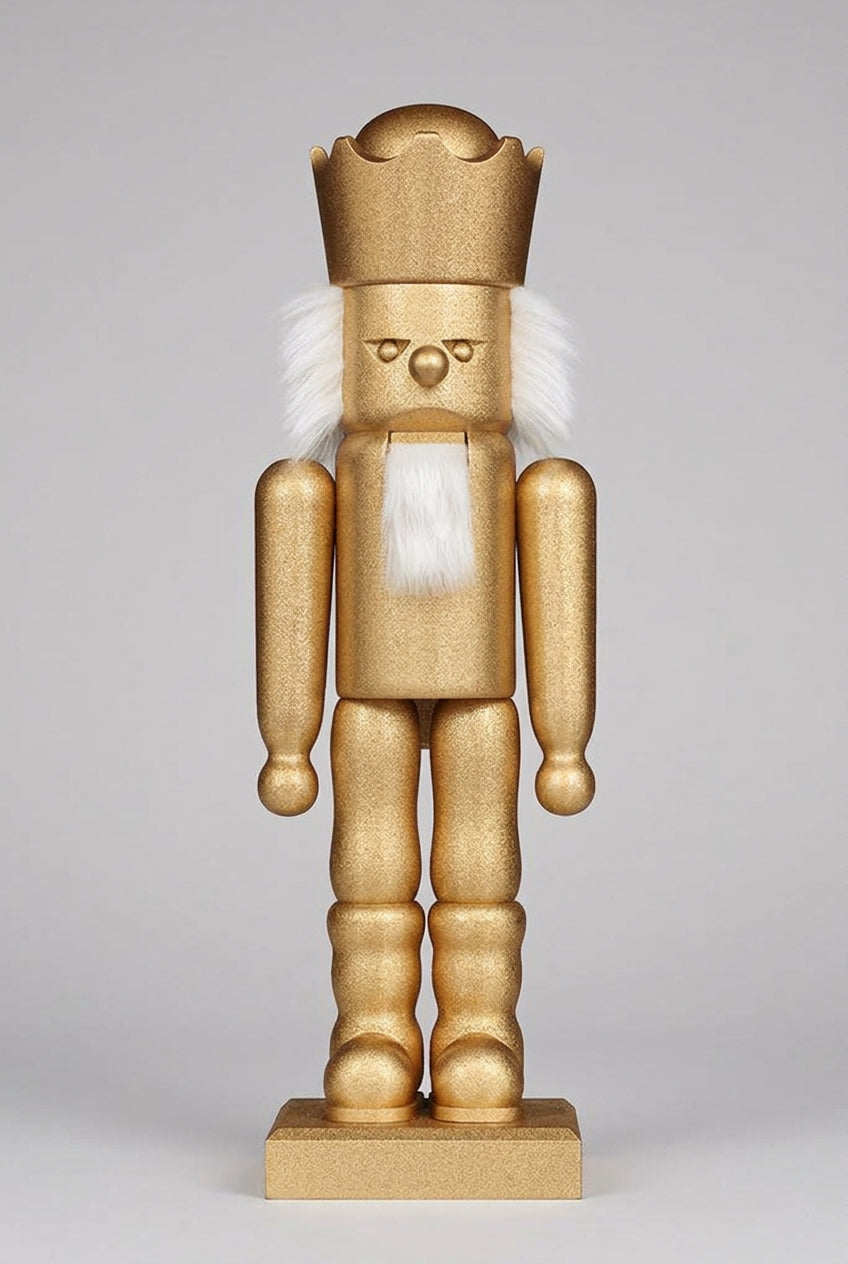 Nussknacker Glimmer König gold