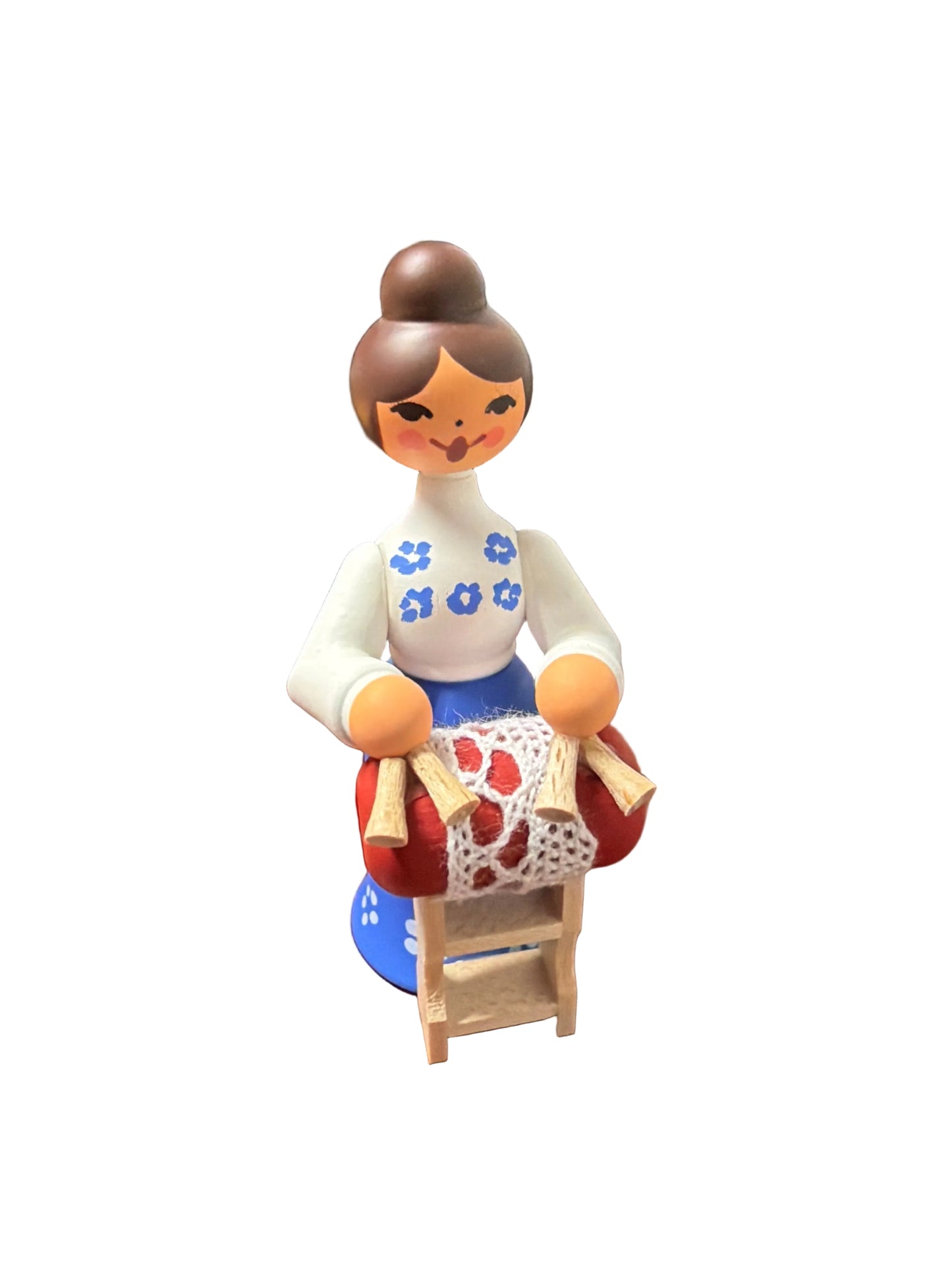 Klöppelfrau schmal farbig