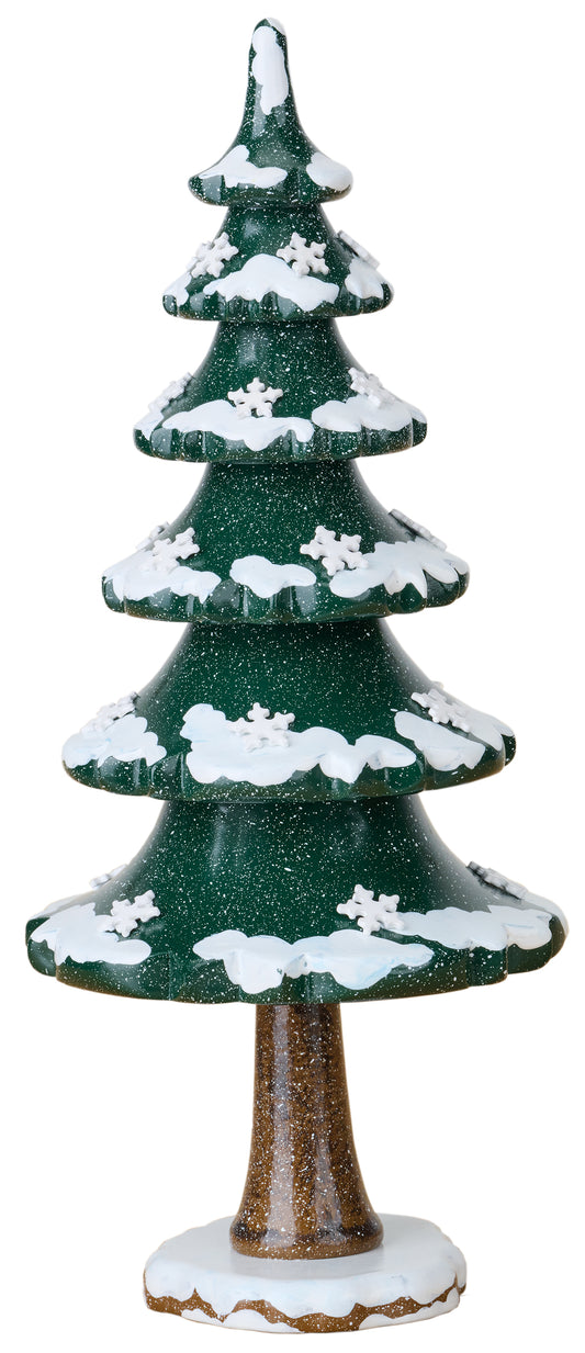 Hubrig Winterkinder Winterbaum Schneekristall, 22 cm