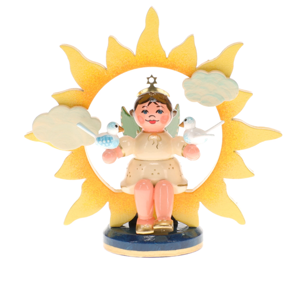 Engel - Sonne mit Tauben - klein