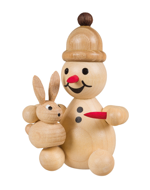 Schneemann Junior "Hase auf Schoß"