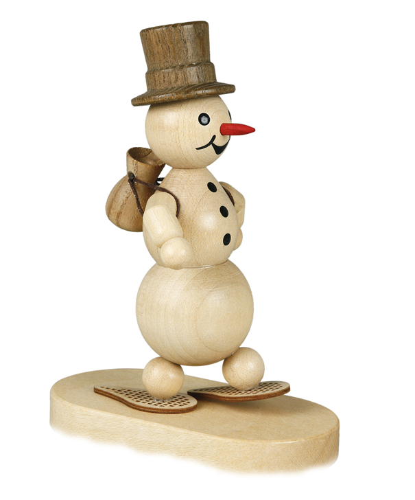 "Schneemann auf Sockel Schneewanderer
