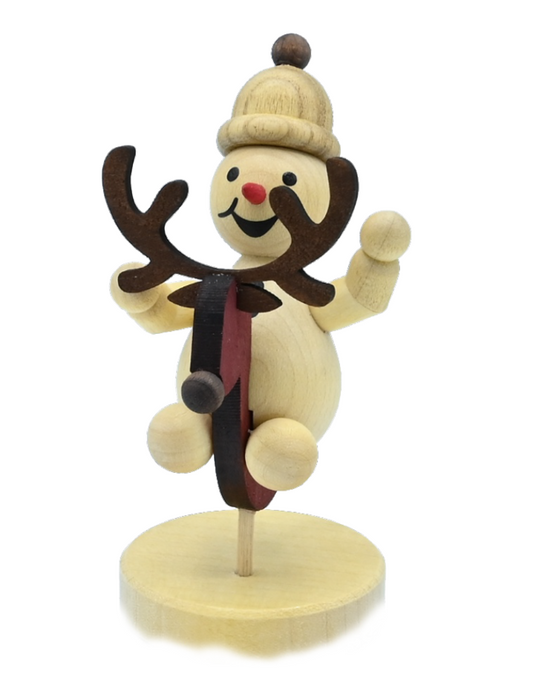 Schneemann Junior "auf Schaukeltier"