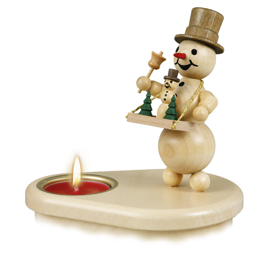 Schneemannleuchter " mit Bauchladen"