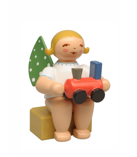 Kalenderfigur 2026, Engel mit Lok