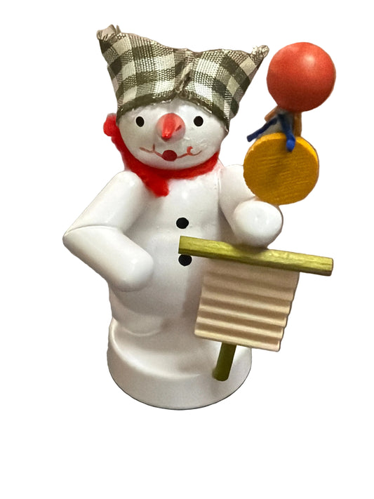 Schneemann Musikant Teufelsgeige