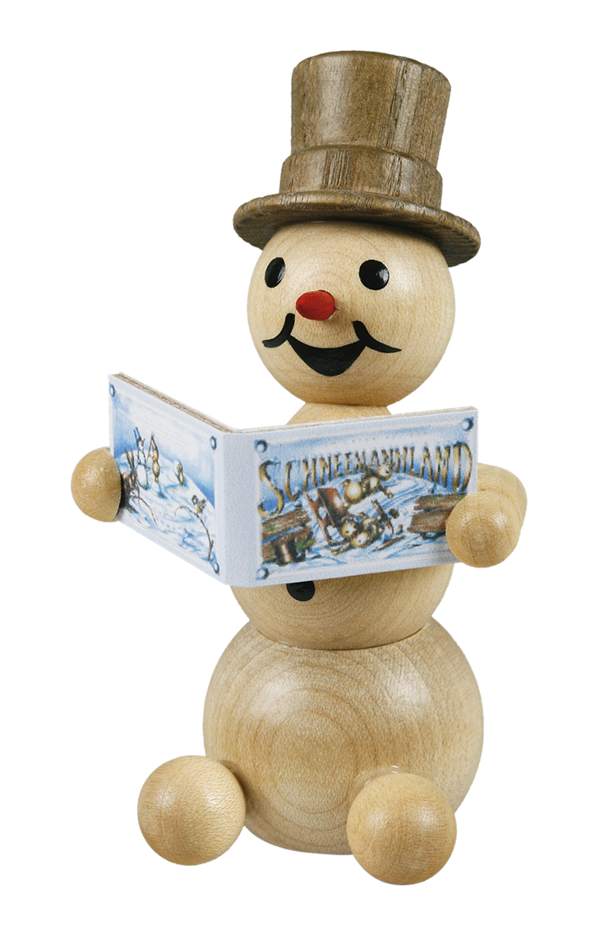 Schneemann " mit Buch"
