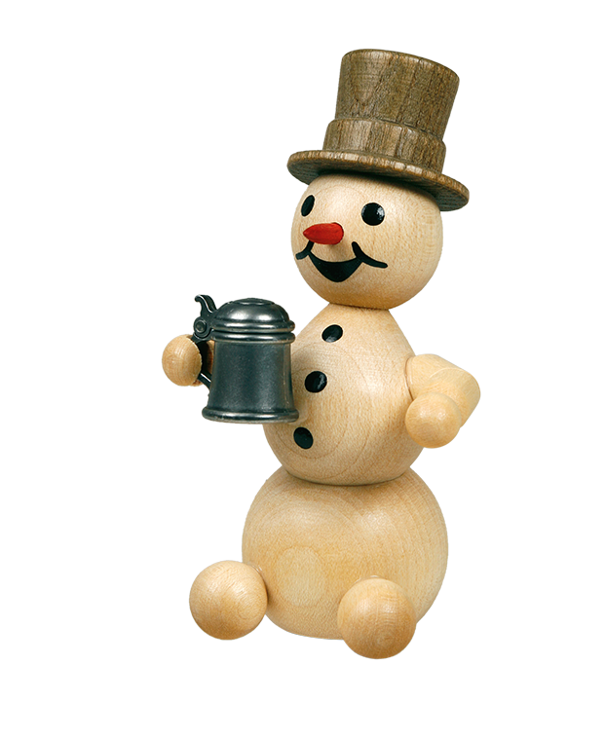 Schneemann " mit Krug"