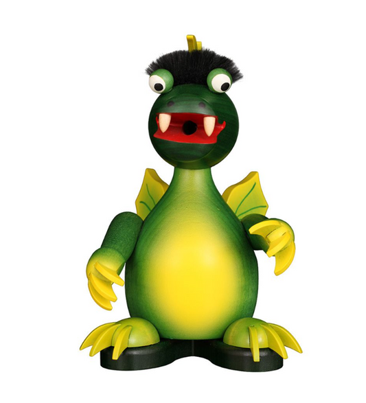 Räuchermann Drache grün