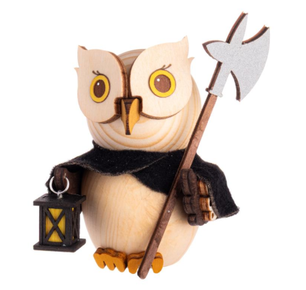 MINI Eule Nachtwächter Holzfigur 2020