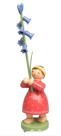 Mädchen mit Hasenglöckchen