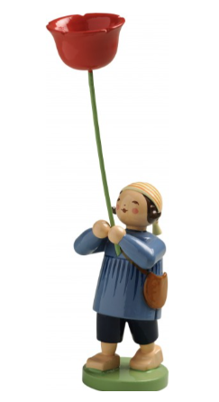 Junge mit Mohnblume