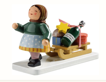 Mädchen mit Schlitten