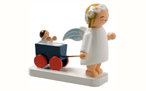 Margeritenengel mit Puppenwagen