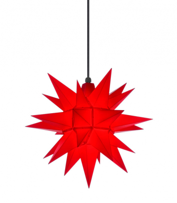 Stern A4 rot, ca. 40cm, Plastik
