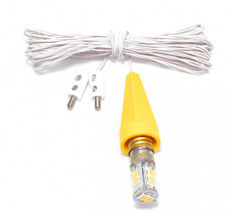 Ersatzbeleuchtung für Herrnhuter Stern ø 13 cm mit LED und gelber Kappe A1e/A1b