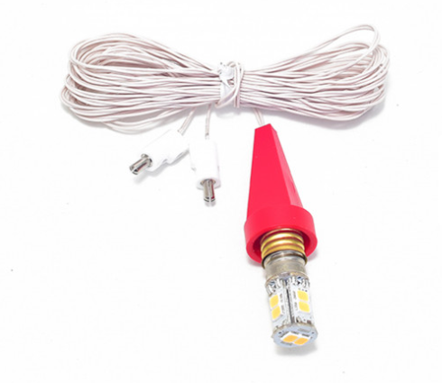 Ersatzbeleuchtung für Herrnhuter Stern ø 13 cm mit LED und roter Kappe A1e/A1b