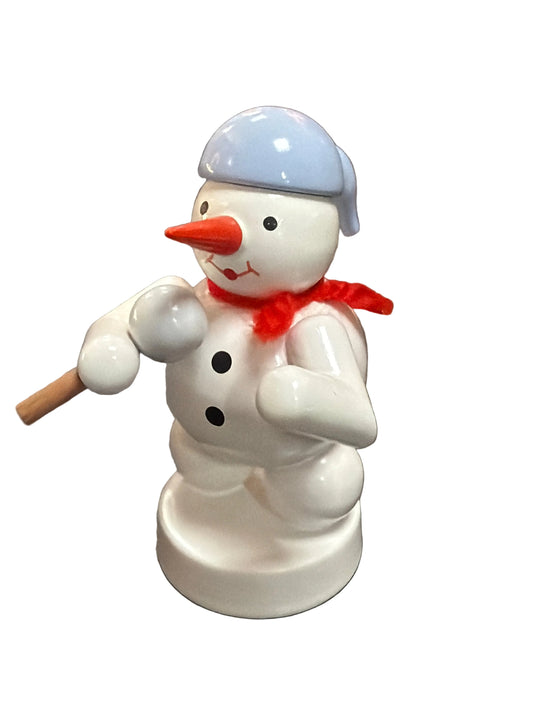 Schneemann Musikant mit Microfon