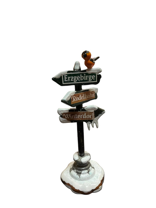 Hubrig Winterkinder 4er Set Wegweiser, 11 cm