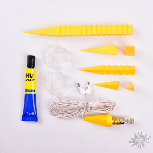 Herrnhuter Bastelstern für innen ø ca. 13 cm gelb A1b