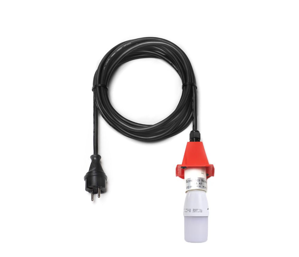 Kabel E27 5m schwarz (DE) mit LED, für - A4/7 rot-